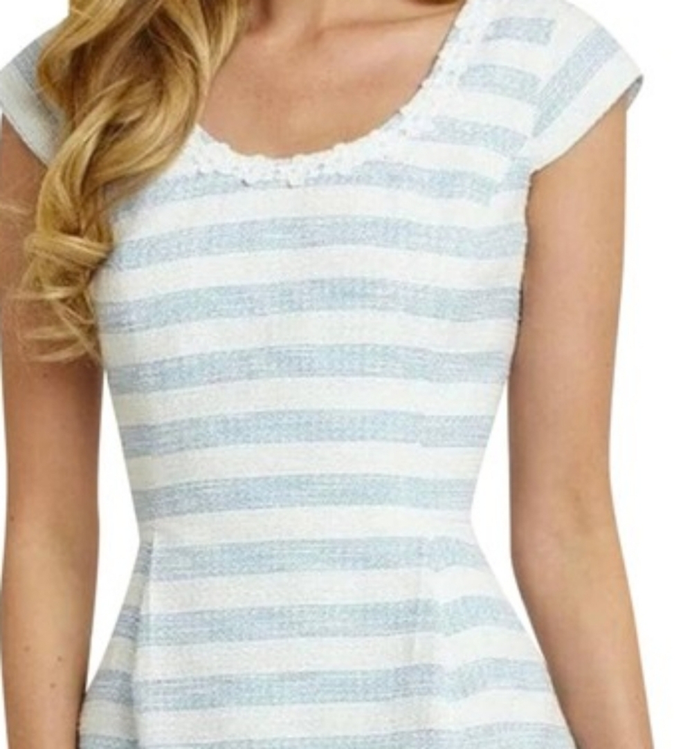 Lilly Pulitzer Rylan Dress in Flutter Blue Lurex Boucle Stripe - Picture 3 of 15